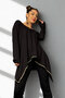 Wool Tricot Tunic with Black Tricot Details - 3