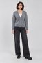 V-Neck Buttoned Wool Cardigan