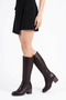Tumalen Heeled Women's Boots in Brown Skin - 3
