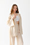 Zen Elegance Women's Kimono Set - Wide Leg Linen Textured Top and Bottom Summer Women's Set - 5