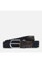 35mm Braided Belt with Leather Details