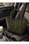 Women's Suede Tote Large Shoulder and Shoulder Bag