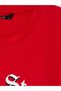 Peak New Season Red Crew Neck Cotton T-Shirt for Men. - 7