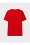 Peak New Season Red Crew Neck Cotton T-Shirt for Men. - 6