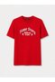 Peak New Season Red Crew Neck Cotton T-Shirt for Men. - 5