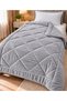 Single Welsoft Quilt 155X215 cm 2070 Gr Silicone Fiber Filled Double-Sided Soft Warm Quilt