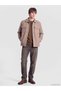 Rmz Gi̇yi̇m Farkiyla Standard Fit Men's Cashmere Shirt Jacket - 3