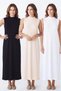 3 Pack Half Turtleneck Zero Sleeve Viscose Maxi Dress - 5