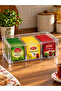 6-Compartment Tea Bag Storage Box with Drawers Kitchen Organizer