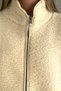Women's Premium Oversize Teddy Plush Jacket with Stand Collar and Zipper, Lamb Fur Look - 5