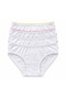 Girl's Size 4 White Color Stitched Bato Panties 3-Pack (Mixed Packaged) - 2