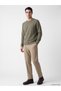 Özmarka New Season Green Crew Neck Men's Sweatshirt - 2