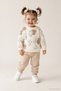 Baby Girl Set 3 Thread Cotton Printed Bottom and Top