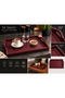 Colorido Luxury Decorative Serving Tray 38X30 cm – Stylish and Modern Design, Rectangular Presentation Tray with Handles, Coffee Tea Breakfast Serving and Organization Tray, for Home Kitchen Living Room Cafe Restaurant - 3