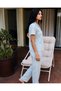 Women's Aqua Green Viscose Blended Home Wear Pajama Set