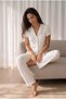 Women's Snow White Loose Fit Long Sleeve Cotton Pajama Set - 6