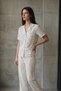 Women's Snow White V-Neck Buttoned Pajama Set - 3