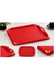 Colorido Gold Detailled Brown Handle Serving Tray – Stylish Decorative Tea, Coffee, and Breakfast Presentation Tray - 2