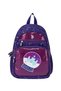 Girl's Backpack Purple Snow Globe Patterned Plçan25023