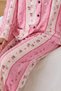 Women's Pink Patterned Comfortable Fit Pajama Set - 6