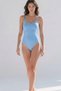 Women's Blue Polyamide Plain Body