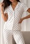 Women's Snow White Loose Fit Long Sleeve Cotton Pajama Set - 3