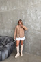 Women's Oversize Cashmere Premium Jacket with Stand Collar, Zipper and Ribbed Pockets - 9