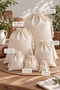 Natural Cotton 30X40 cm Cloth Pouch 10 Pieces – Drawstring Multi-Purpose Gift, Kitchen and Storage Pouch - 3