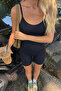 Women's Black Gathering Basic Strap Body - 4
