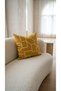 Mimosa Digital Printed 1 Piece Throw Pillow Cover Yellow Colorful Geometric Patterned Decorative Throw Pillow Cover Double Sided with Hidden Zipper - 3