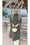 Plaid Detailed Quilted Long Women's Trench Coat - 4