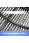 MZDT 2 in 1 HEPA+Carbon Filter Compatible with Dyson HP04 TP04 DP04 PH04 HP09 TP09 HP07 TP07 HP06 TP06, H13 Grade True HEPA Replacement Filter (Black) - 2