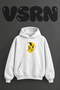 Sailor Moon_1 Design Pre-Printed Oversize White Hooded Sweatshirt