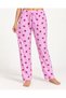 Women's Pink Patterned Comfortable Cut Pajama Bottoms - 5