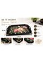 Colorido Gold Detailled Flower-Patterned Serving Tray with Handle – Stylish Decorative Tea, Coffee and Breakfast Presentation Tray 38 X 33 cm - 3
