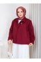 Women's Button Detailed Waterproof Seasonal Short Trench Coat Jacket - 3