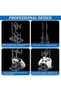 MZDT Universal Dual Controller Holder, Transparent Acrylic Game Controller Display Stand, Detachable Gamepad Desktop Stand for Display and Organization, Double-Layered - 4