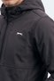 Centra Men's Fleece-Lined Wind and Water-Resistant Softshell Black Jacket & Coat - 2