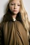 Plush Detailed Zippered Hooded Parka for Girls H6333A826Au - 4