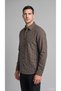 Regular Fit Polo Collar Checkered Textured Long Sleeve Shirt I0172Ax26Wn - 2