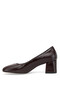 Elit Pm483 K1210 Women's Classic Heeled Shoes Brown - 3