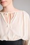Lace Detailed Crop Crepe Long Sleeve Basic Blouse I9661Ax26Wn - 4