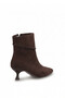 Elit Pm492 K3901 Women's Heeled Boots Brown - 4
