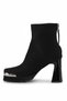 26Blg414-2 Women's Heeled Boots Black - 3