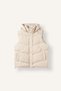 Regular Fit Hooded Snap Fastener Puffer Vest H8590Ax26Wn - 6