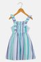 Toddlers Girl Stripe Sleeveless Dress, Multicolor - 3