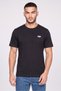 Men Crew Neck Embroidered Logo Short Sleeve T-Shirt, Black