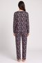 Women 2 Pieces Floral Print Top And Bottom Sleepwear, Multicolor - 4