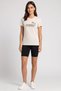 Women Sportswear Fit Short Sleeve Training T-Shirt, Beige - 2