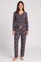 Women 2 Pieces Floral Print Top And Bottom Sleepwear, Multicolor